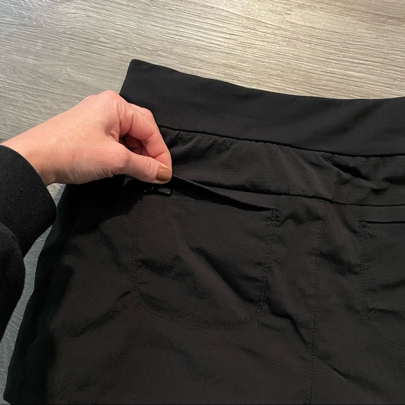 Athleta Black Shorts with Zippered Pockets Nylon and Spandex - Picture 6 of 10